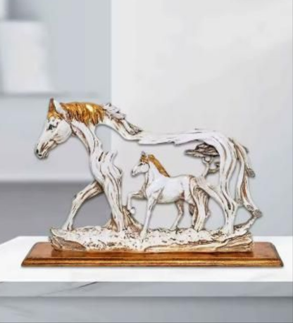 Horse Statue Animal Figurine Home Desktop Shelf Decor Artwork